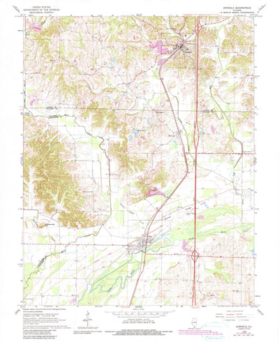 United States Geological Survey Dongola, IL (1966, 24000-Scale) digital map