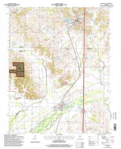 Dongola, IL (1996, 24000-Scale) Map by United States Geological Survey ...