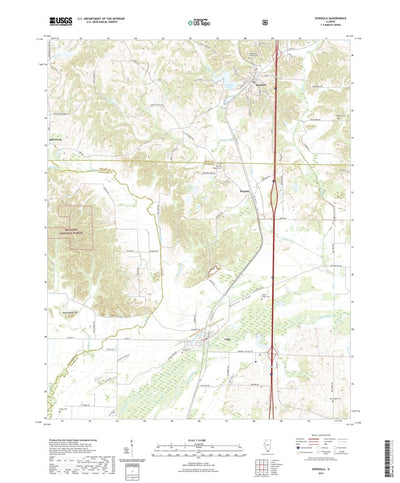 United States Geological Survey Dongola, IL (2021, 24000-Scale) digital map