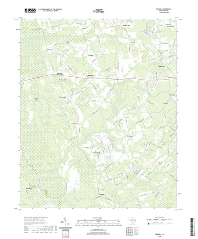 United States Geological Survey Dongola, SC (2020, 24000-Scale) digital map