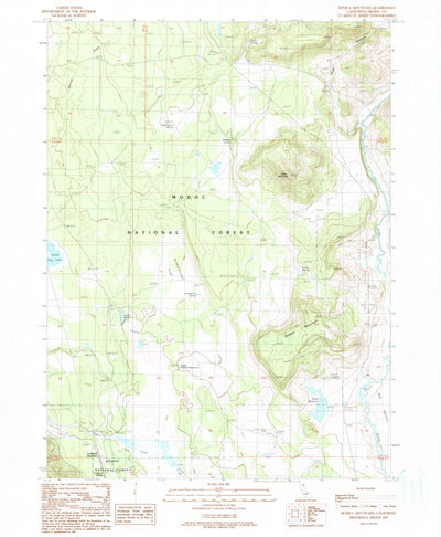 United States Geological Survey Donica Mountain, CA (1990, 24000-Scale) digital map