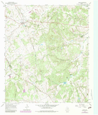 United States Geological Survey Donie, TX (1965, 24000-Scale) digital map