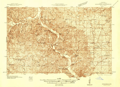 United States Geological Survey Doniphan, MO (1937, 48000-Scale) digital map