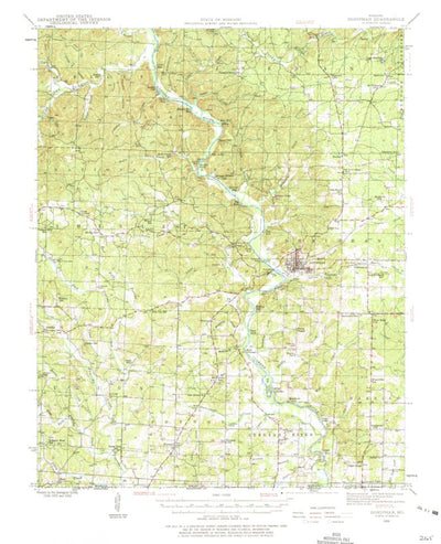 United States Geological Survey Doniphan, MO (1939, 62500-Scale) digital map