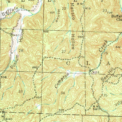 United States Geological Survey Doniphan, MO (1939, 62500-Scale) digital map