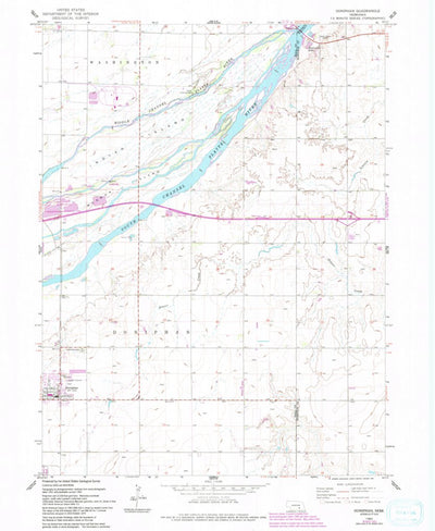United States Geological Survey Doniphan, NE (1962, 24000-Scale) digital map