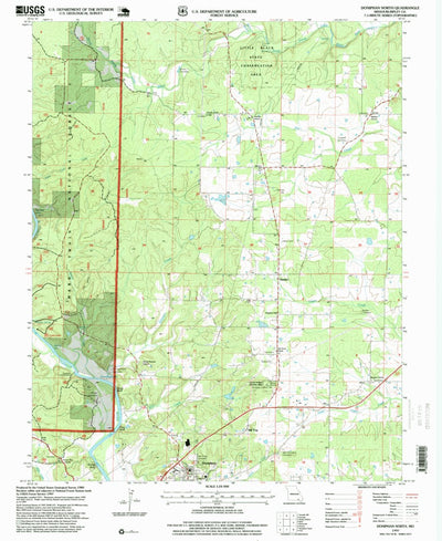 United States Geological Survey Doniphan North, MO (1997, 24000-Scale) digital map