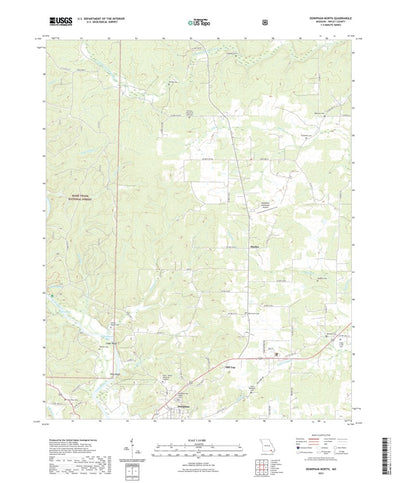 United States Geological Survey Doniphan North, MO (2021, 24000-Scale) digital map
