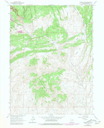 United States Geological Survey Donkey Flat, UT (1965, 24000-Scale) digital map