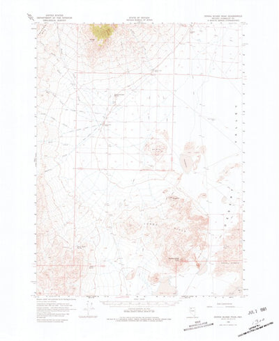 United States Geological Survey Donna Schee Peak, NV (1966, 62500-Scale) digital map