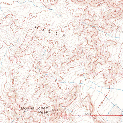 United States Geological Survey Donna Schee Peak, NV (1966, 62500-Scale) digital map