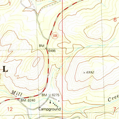 United States Geological Survey Donnell Lake, CA (1979, 24000-Scale) digital map
