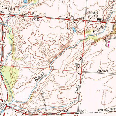 United States Geological Survey Donnelsville, OH (1965, 24000-Scale) digital map