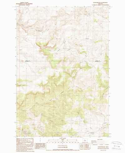 United States Geological Survey Donnybrook, OR (1987, 24000-Scale) digital map