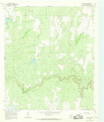 United States Geological Survey Doole SW, TX (1967, 24000-Scale) digital map