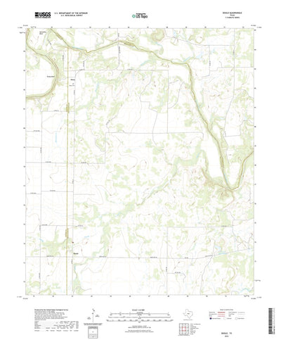 United States Geological Survey Doole, TX (2022, 24000-Scale) digital map