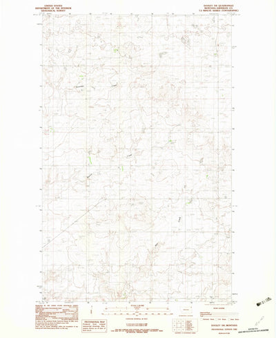 United States Geological Survey Dooley SW, MT (1983, 24000-Scale) digital map