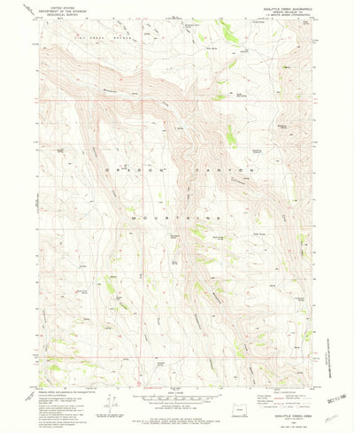 United States Geological Survey Doolittle Creek, OR (1981, 24000-Scale) digital map