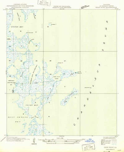 United States Geological Survey Door Point, LA (1949, 31680-Scale) digital map