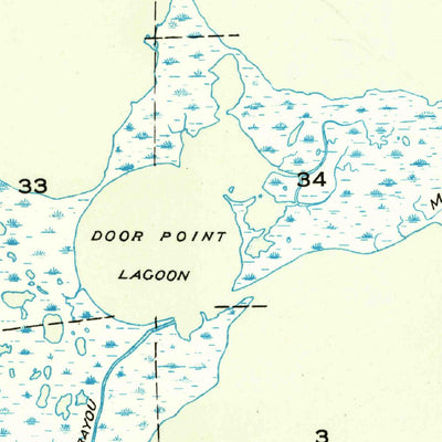 United States Geological Survey Door Point, LA (1949, 31680-Scale) digital map