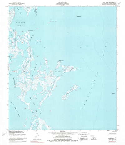 United States Geological Survey Door Point, LA (1955, 24000-Scale) digital map