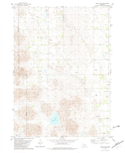 United States Geological Survey Dora Lake, NE (1982, 24000-Scale) digital map