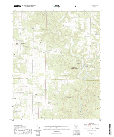 United States Geological Survey Dora, MO (2021, 24000-Scale) digital map