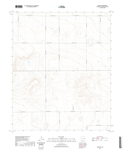 United States Geological Survey Dora NW, NM (2020, 24000-Scale) digital map