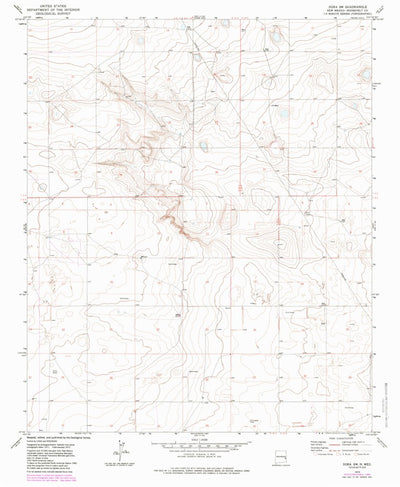 United States Geological Survey Dora SW, NM (1972, 24000-Scale) digital map