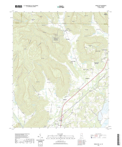 United States Geological Survey Doran Cove, AL (2020, 24000-Scale) digital map