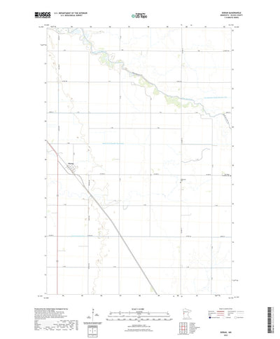 United States Geological Survey Doran, MN (2022, 24000-Scale) digital map
