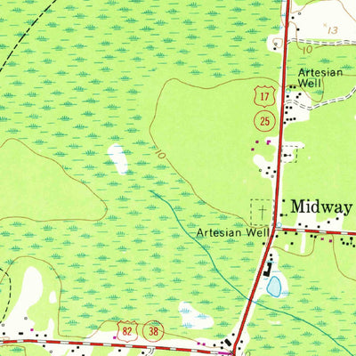 United States Geological Survey Dorchester, GA (1958, 24000-Scale) digital map