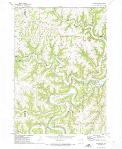 United States Geological Survey Dorchester, IA (1971, 24000-Scale) digital map