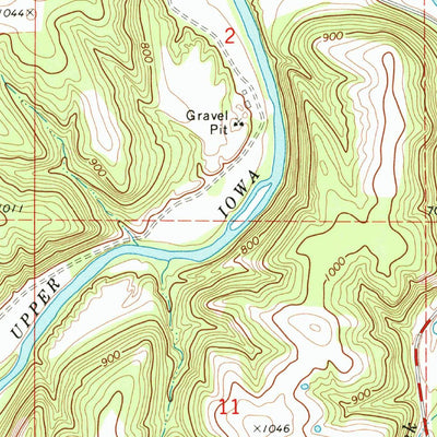 United States Geological Survey Dorchester, IA (1971, 24000-Scale) digital map