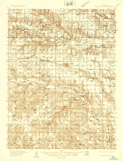 United States Geological Survey Dorchester, NE (1935, 48000-Scale) digital map