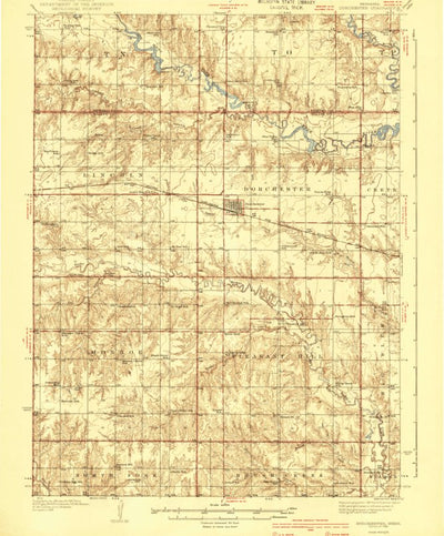 United States Geological Survey Dorchester, NE (1940, 62500-Scale) digital map
