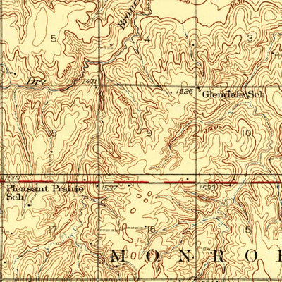 United States Geological Survey Dorchester, NE (1940, 62500-Scale) digital map