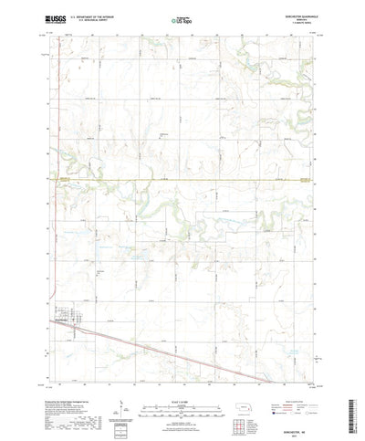 United States Geological Survey Dorchester, NE (2021, 24000-Scale) digital map