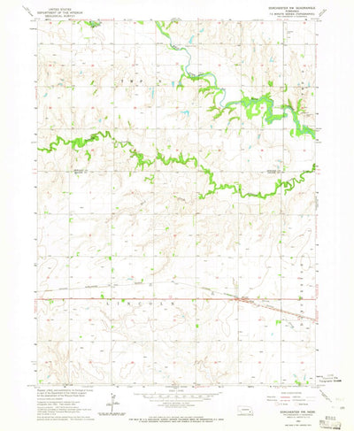 United States Geological Survey Dorchester NW, NE (1964, 24000-Scale) digital map