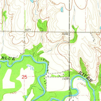 United States Geological Survey Dorchester NW, NE (1964, 24000-Scale) digital map