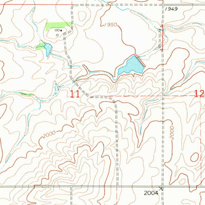 United States Geological Survey Dore, ND-MT (1968, 24000-Scale) digital map