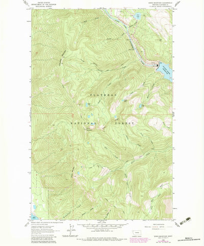 United States Geological Survey Doris Mountain, MT (1962, 24000-Scale) digital map