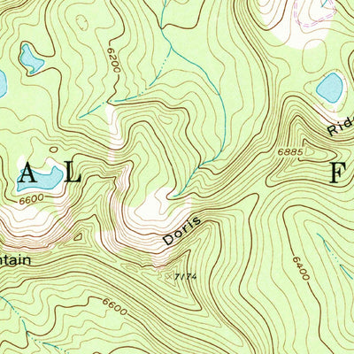 United States Geological Survey Doris Mountain, MT (1962, 24000-Scale) digital map