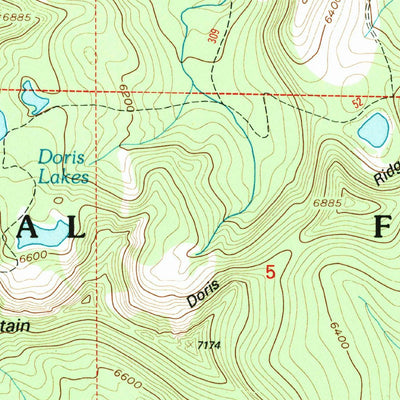 United States Geological Survey Doris Mountain, MT (1994, 24000-Scale) digital map