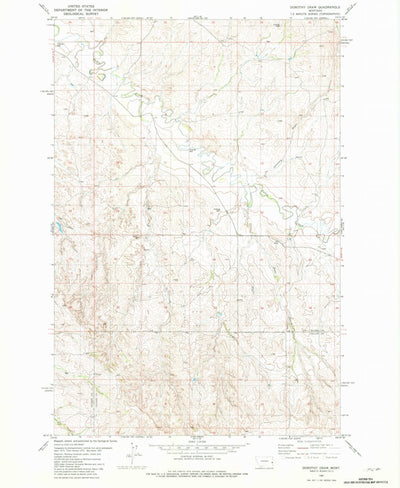 United States Geological Survey Dorothy Draw, MT (1981, 24000-Scale) digital map