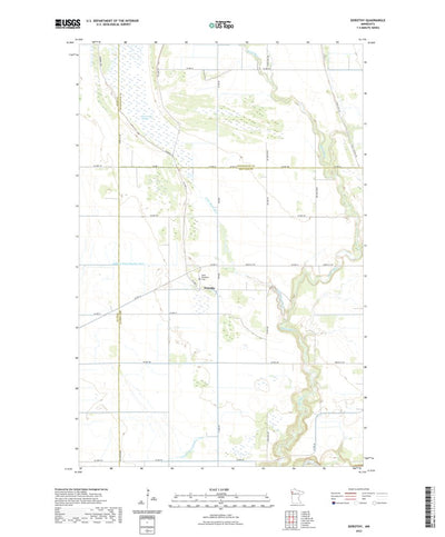 United States Geological Survey Dorothy, MN (2022, 24000-Scale) digital map