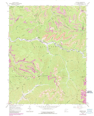 United States Geological Survey Dorothy, WV (1965, 24000-Scale) digital map