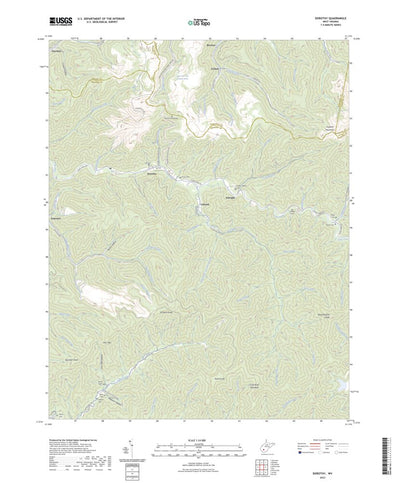 United States Geological Survey Dorothy, WV (2023, 24000-Scale) digital map