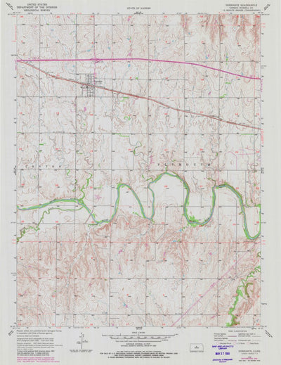 United States Geological Survey Dorrance, KS (1956, 24000-Scale) digital map