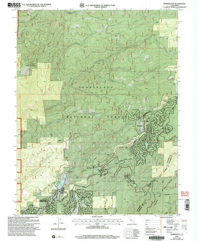 United States Geological Survey Dorrington, CA (2001, 24000-Scale) digital map